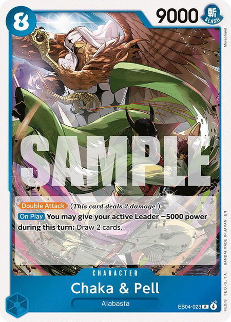 Chaka & Pell - EB04-023 - The Azure Sea's Seven One Piece trading card