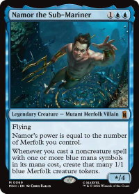 Namor the Sub-Mariner - Marvel Super Heroes (MSH) #69 - Mythic Rare Magic: The Gathering Trading Card