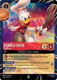 Donald Duck - Pie Slinger - Disney Lorcana Promo Cards (DLPC) #2 - Promo Disney Lorcana Trading Card