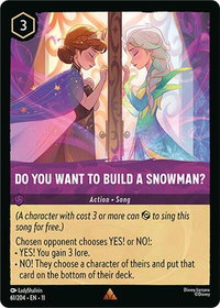 Do You Want To Build A Snowman? - Winterspell (11) #61/204 - Rare Disney Lorcana Trading Card