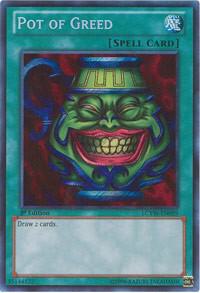 Pot of Greed trading card from Legendary Collection 3: Yugi's World Pot of Greed - Legendary Collection 3: Yugi's World YuGiOh trading card
