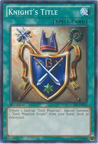 Knight's Title - Legendary Collection 3: Yugi's World (LC03) #LCYW-EN072 - Common / Short Print YuGiOh Trading Card