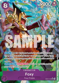 Foxy (Alternate Art) - The Azure Sea's Seven (OP14) #EB04-036 - Super Rare One Piece Trading Card