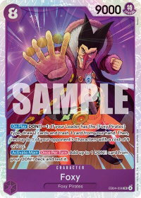 Foxy - The Azure Sea's Seven (OP14) #EB04-036 - Super Rare One Piece Trading Card