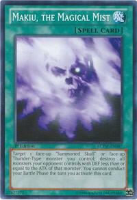 Makiu, the Magical Mist trading card from Legendary Collection 3: Yugi's World Makiu, the Magical Mist - Legendary Collection 3: Yugi's World YuGiOh trading card