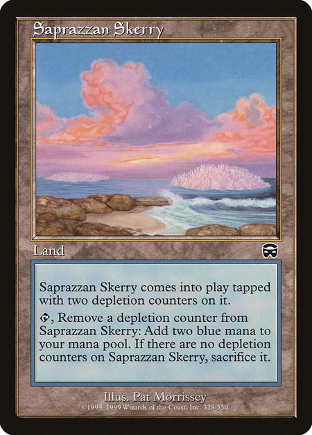 Saprazzan Skerry trading card from Mercadian Masques Saprazzan Skerry - Mercadian Masques Magic: The Gathering trading card