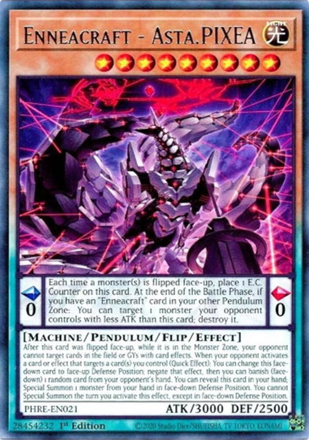 Enneacraft - Asta.PIXEA (Super Rare) - Phantom Revenge YuGiOh trading card