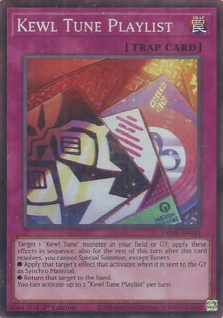 Kewl Tune Playlist (Super Rare) - Phantom Revenge YuGiOh trading card