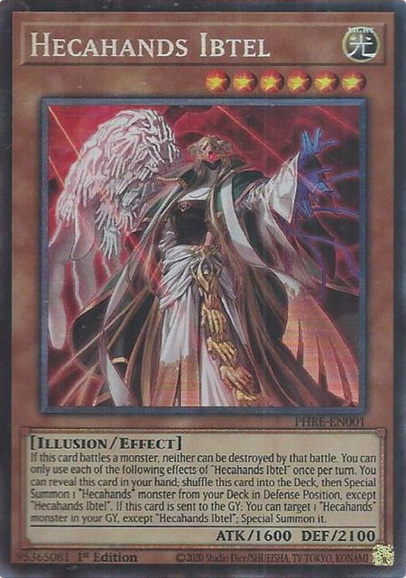 Hecahands Ibtel (CR) - Phantom Revenge YuGiOh trading card
