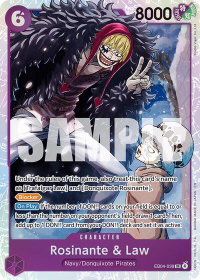 Rosinante & Law - The Azure Sea's Seven (OP14) #EB04-038 - Super Rare One Piece Trading Card