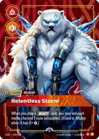 Volibear - Relentless Storm (Metal) - Riftbound Organized Play Promotional Cards (OPP) #249/298 - Promo Riftbound Trading Card