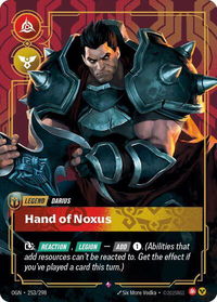 Darius - Hand of Noxus (Metal) - Riftbound Organized Play Promotional Cards (OPP) #253/298 - Promo Riftbound Trading Card