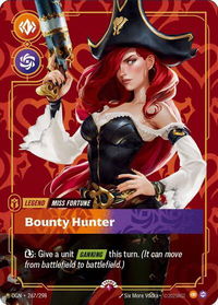 Miss Fortune - Bounty Hunter (Metal) - Riftbound Organized Play Promotional Cards (OPP) #267/298 - Promo Riftbound Trading Card