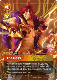 Sett - The Boss (Metal) - Riftbound Organized Play Promotional Cards (OPP) #269/298 - Promo Riftbound Trading Card