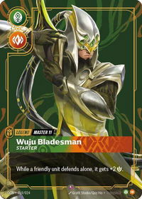 Master Yi - Wuju Bladesman (Metal) - Riftbound Organized Play Promotional Cards (OPP) #019/024 - Promo Riftbound Trading Card