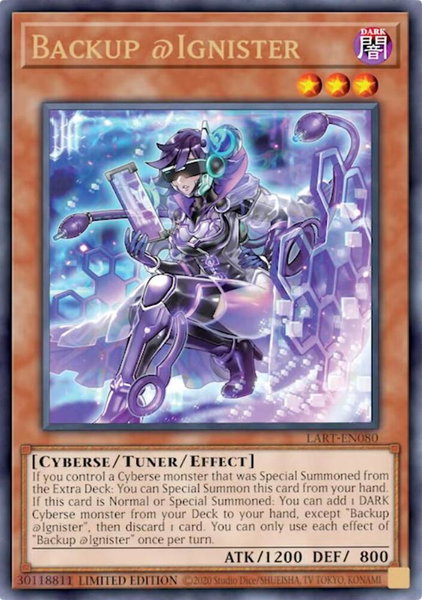 Backup @Ignister trading card from The Lost Art Promotion Backup @Ignister - The Lost Art Promotion YuGiOh trading card