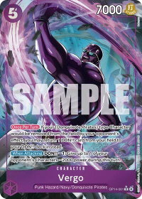 Vergo (Alternate Art) - The Azure Sea's Seven (OP14) #OP14-061 - Rare One Piece Trading Card
