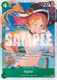 Nami - The Azure Sea's Seven (OP14) #OP14-031 - Super Rare One Piece Trading Card