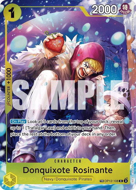 Donquixote Rosinante - OP12-108 - The Azure Sea's Seven One Piece trading card