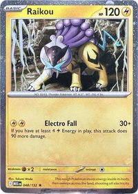 Raikou - 048/132 (Cosmo Holo) - ME01: Mega Evolution (MEG) #048/132 - Promo Pokémon Trading Card