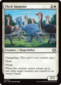 Flock Impostor - Lorwyn Eclipsed (ECL) #16 - Uncommon Magic: The Gathering Trading Card