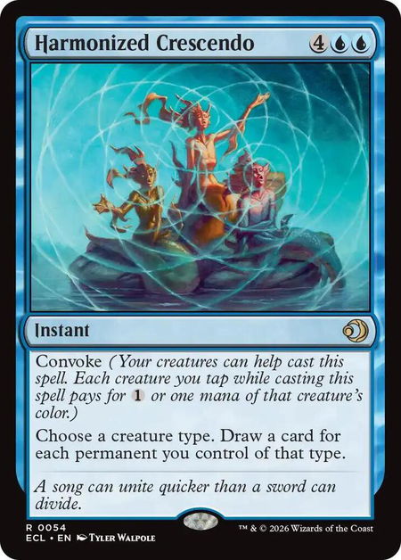 Harmonized Crescendo - Lorwyn Eclipsed Magic: The Gathering trading card
