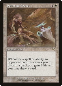 Spiritual Focus - Mercadian Masques (MMQ) #49 - Rare Magic: The Gathering Trading Card
