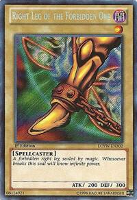 Right Leg of the Forbidden One - Legendary Collection 3: Yugi's World YuGiOh trading card