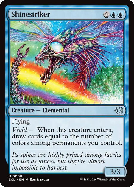 Shinestriker - Lorwyn Eclipsed Magic: The Gathering trading card