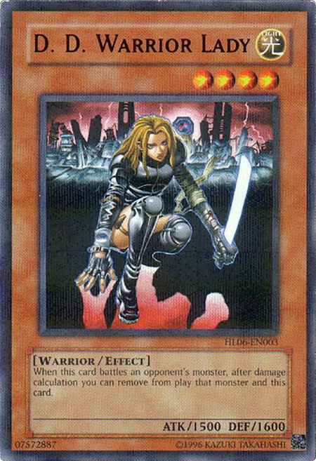 D.D. Warrior Lady - Hobby League 6 YuGiOh trading card