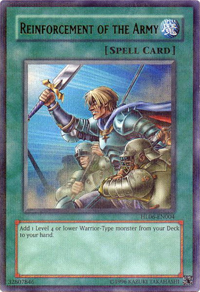 Reinforcement of the Army - Hobby League 6 YuGiOh trading card