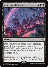 Aberrant Return - Commander: Lorwyn Eclipsed (ECC) #7 - Rare Magic: The Gathering Trading Card
