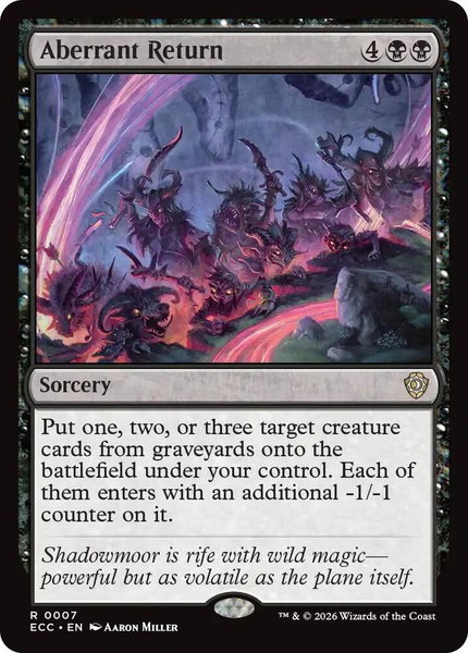 Aberrant Return trading card from Commander: Lorwyn Eclipsed Aberrant Return - Commander: Lorwyn Eclipsed Magic: The Gathering trading card
