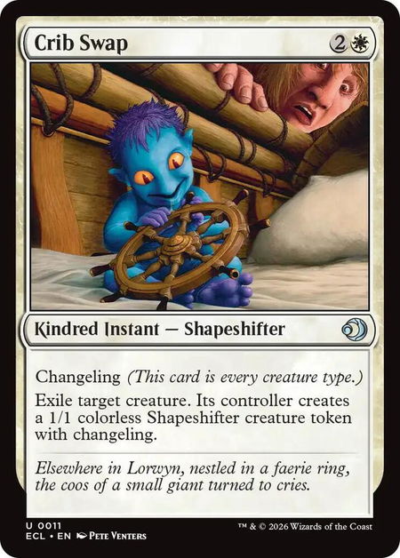 Crib Swap - Lorwyn Eclipsed Magic: The Gathering trading card