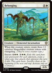 Belonging - Commander: Lorwyn Eclipsed (ECC) #5 - Rare Magic: The Gathering Trading Card