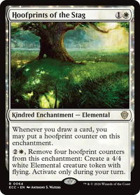 Hoofprints of the Stag - Commander: Lorwyn Eclipsed (ECC) #64 - Rare Magic: The Gathering Trading Card