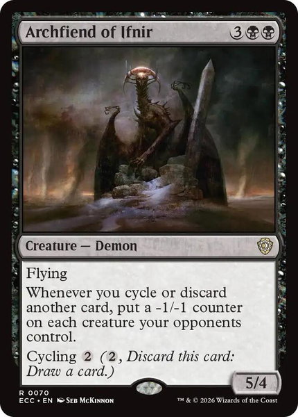 Archfiend of Ifnir trading card from Commander: Lorwyn Eclipsed Archfiend of Ifnir - Commander: Lorwyn Eclipsed Magic: The Gathering trading card