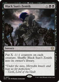 Black Sun's Zenith - Commander: Lorwyn Eclipsed (ECC) #71 - Rare Magic: The Gathering Trading Card