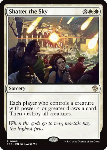 Shatter the Sky trading card from Commander: Lorwyn Eclipsed Shatter the Sky - Commander: Lorwyn Eclipsed Magic: The Gathering trading card