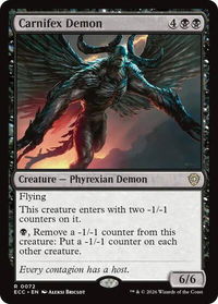 Carnifex Demon - Commander: Lorwyn Eclipsed (ECC) #72 - Rare Magic: The Gathering Trading Card