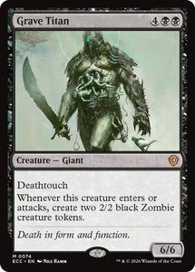 Grave Titan - Commander: Lorwyn Eclipsed (ECC) #74 - Mythic Rare Magic: The Gathering Trading Card