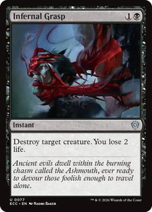 Infernal Grasp - Commander: Lorwyn Eclipsed (ECC) #77 - Uncommon Magic: The Gathering Trading Card