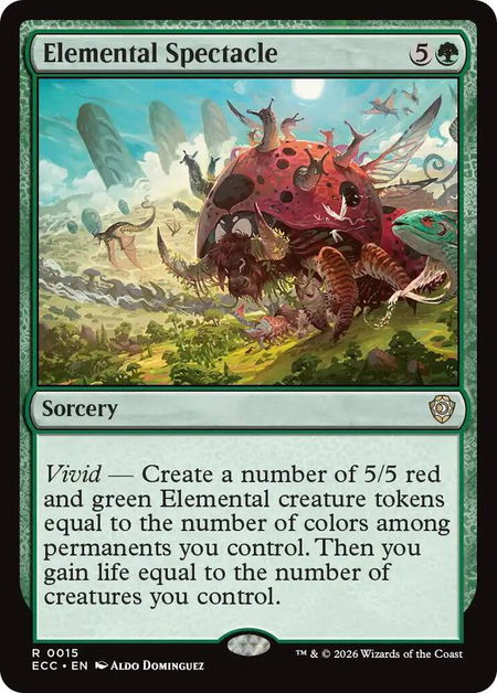 Elemental Spectacle - Commander: Lorwyn Eclipsed Magic: The Gathering trading card