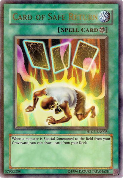 Card of Safe Return - Hobby League 7 YuGiOh trading card