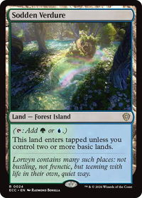 Sodden Verdure - Commander: Lorwyn Eclipsed (ECC) #24 - Rare Magic: The Gathering Trading Card