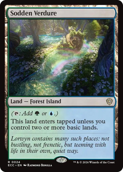 Sodden Verdure trading card from Commander: Lorwyn Eclipsed Sodden Verdure - Commander: Lorwyn Eclipsed Magic: The Gathering trading card