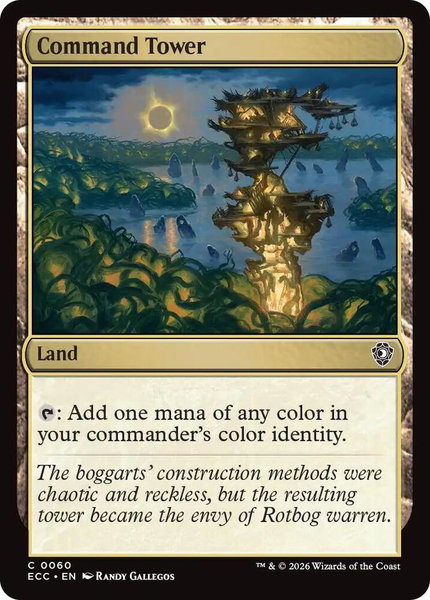 Command Tower (0060) trading card from Commander: Lorwyn Eclipsed Command Tower (0060) - Commander: Lorwyn Eclipsed Magic: The Gathering trading card