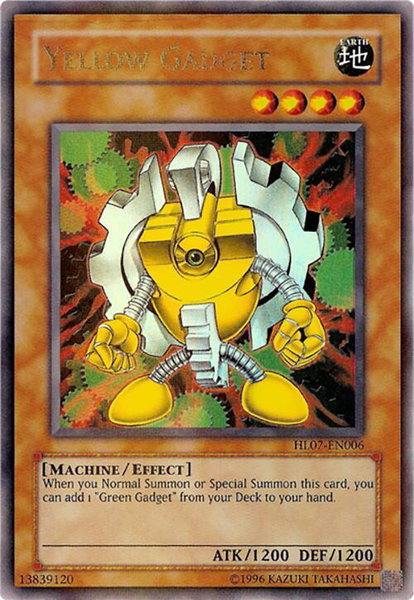 Yellow Gadget - Hobby League 7 YuGiOh trading card