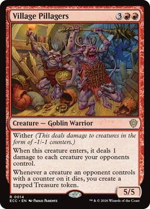 Village Pillagers - Commander: Lorwyn Eclipsed (ECC) #14 - Rare Magic: The Gathering Trading Card