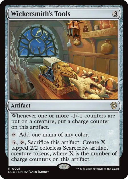 Wickersmith's Tools trading card from Commander: Lorwyn Eclipsed Wickersmith's Tools - Commander: Lorwyn Eclipsed Magic: The Gathering trading card